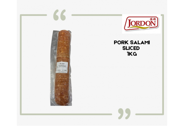 Frozen Pork Salami Sliced 1kg