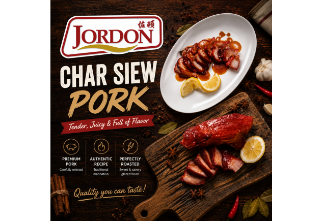 Char Siew Pork (Frozen) 1kg [500gx 2] before roasting
