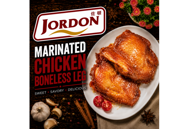 Frozen Marinated Chicken Boneless Leg Honey 500g