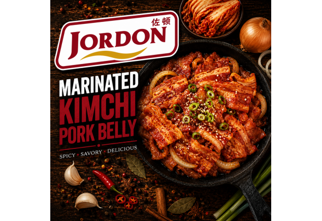 Frozen Korean Marinated Kimchi Pork Belly ( 250g x 3 pkts)