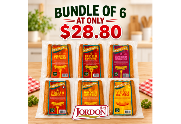 [House Brand] Pramie Haus Sausage Bundle of 6 (Assorted Flavours)