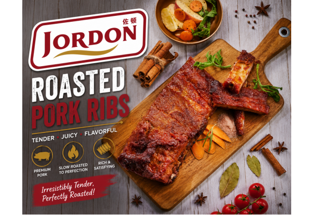 Roasted Honey Glazed Pork Ribs (1kg after roasting)