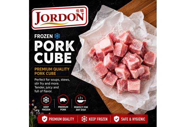 Frozen Pork cube 1kg