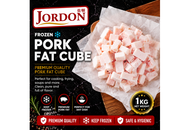 Frozen Pork Fat Cube 1kg