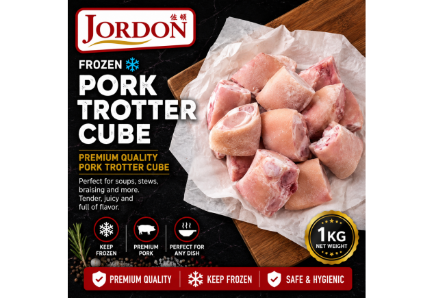 Frozen Pork Trotter Cube 1kg/pkt